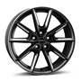 Borbet LX18 Black Matt Silver Spoke Rim